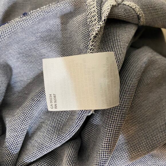 Saks Fifth Avenue Men’s Navy Blue Short Sleeve V-Neck Modal Knit T-Shirt Size L - Picture 4 of 5